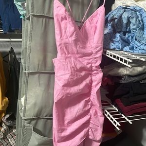 Pink mini dress never worn size 2